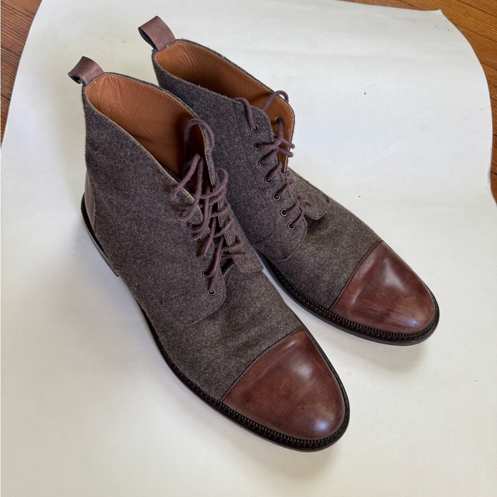Taft Clothing Mens Size 12 The Jack Boot in Brown Lace Up Dress Shoe